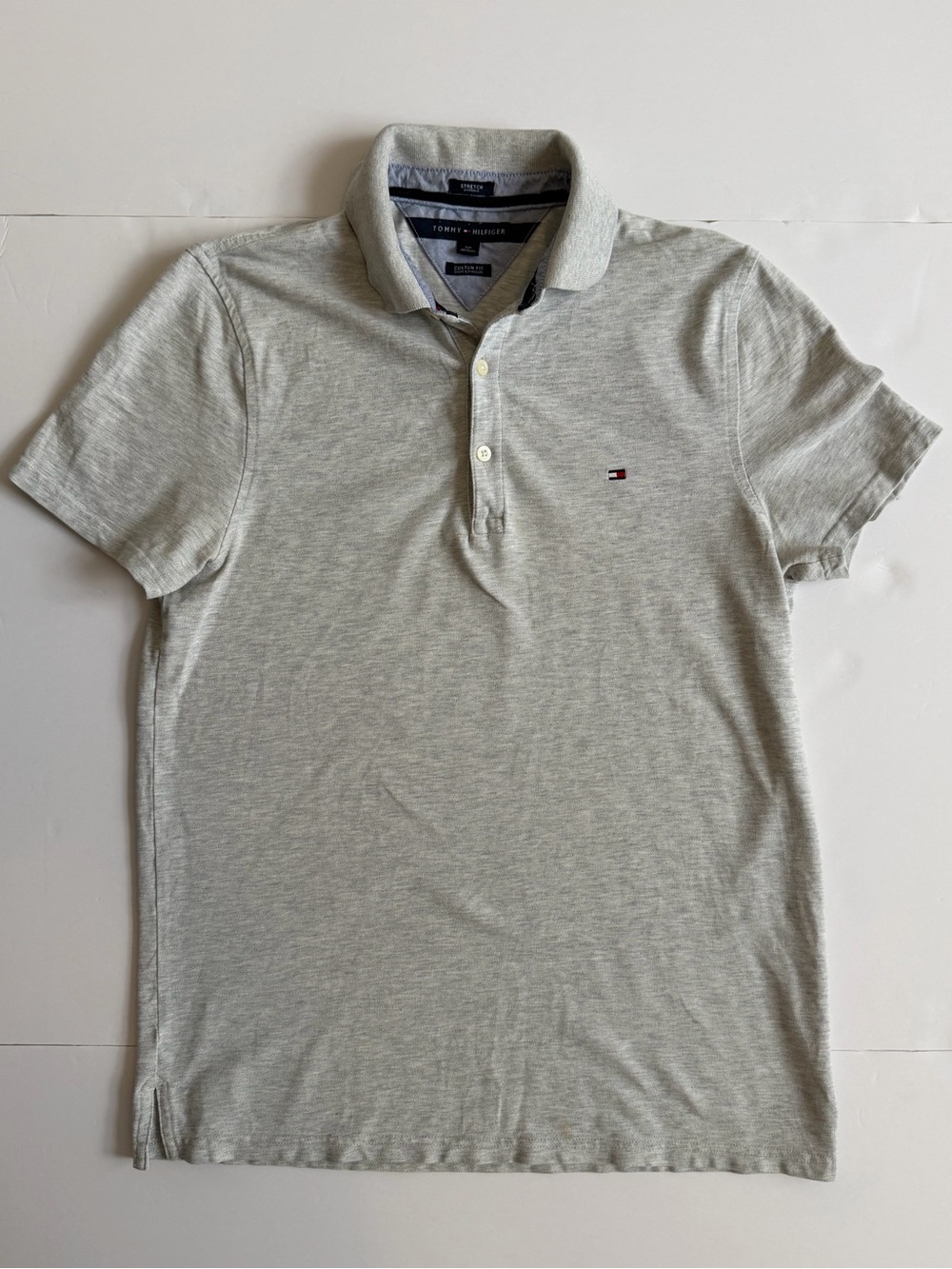 Tommy Hilfiger Men’s Heather Light Gray Polo Shirt